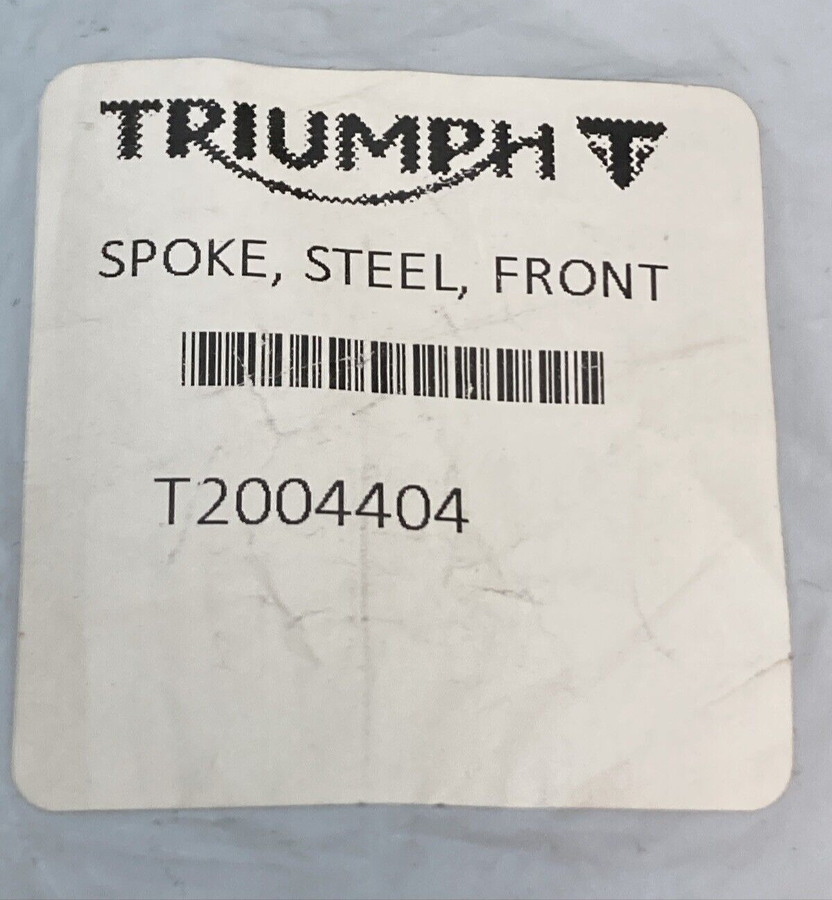NEW GENUINE TRIUMPH T2004404 Spoke, Steel, Front Tiger