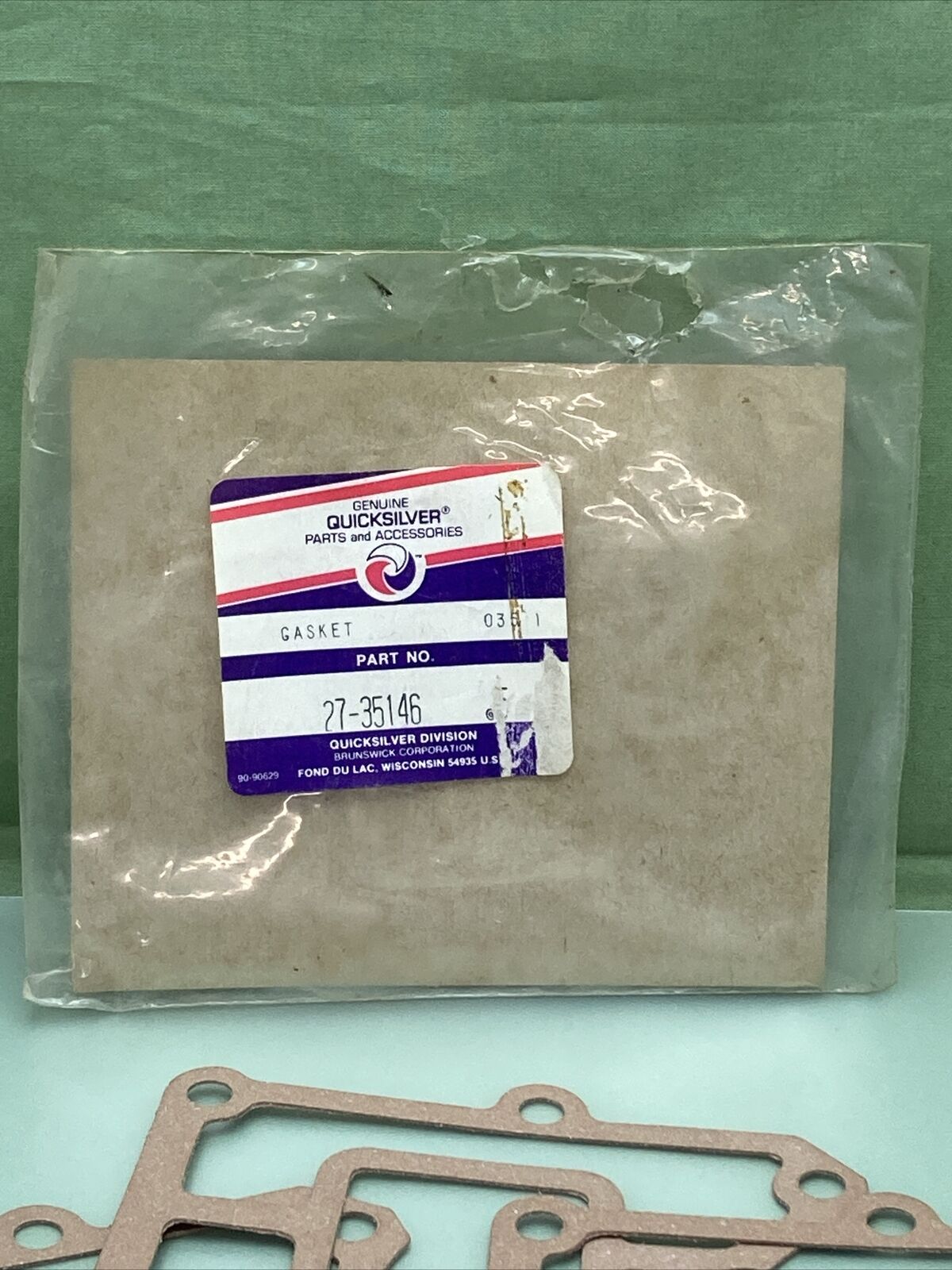 QTY 5 New GENUINE QUICKSILVER 27-35146 THERMOSTAT CONTAINER GASKET