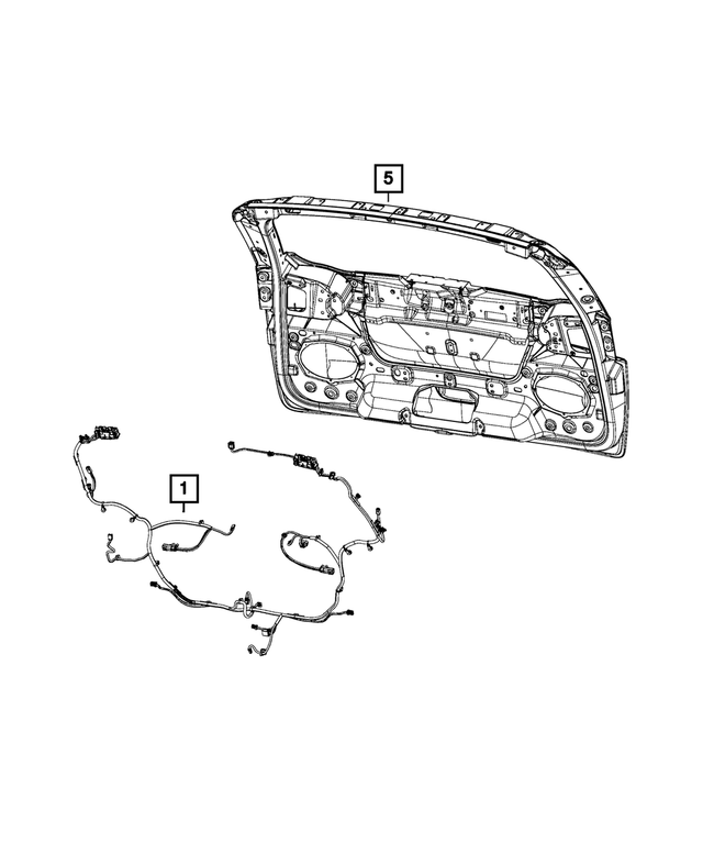 NEW GENUINE MOPAR 68354819AE Lift-Gate Wiring FITS 2018 Chrysler Pacifica