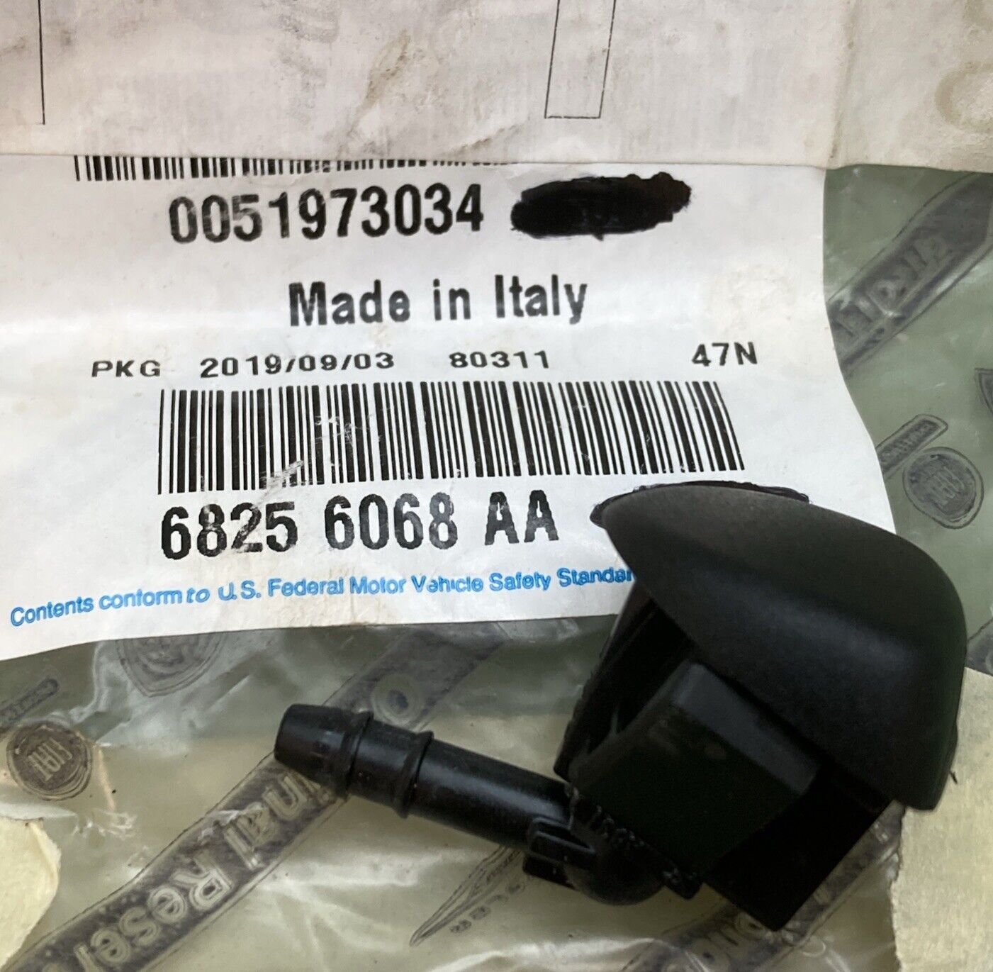 NEW GENUINE MOPAR 68256068AA Windshield Washer Nozzle 2015-2023 Jeep Renegade