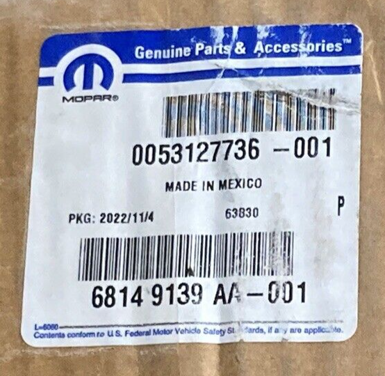 NEW GENUINE MOPAR 68149139AA RADIATOR GRILLE FITS RAM CHROME HONEYCHOMB