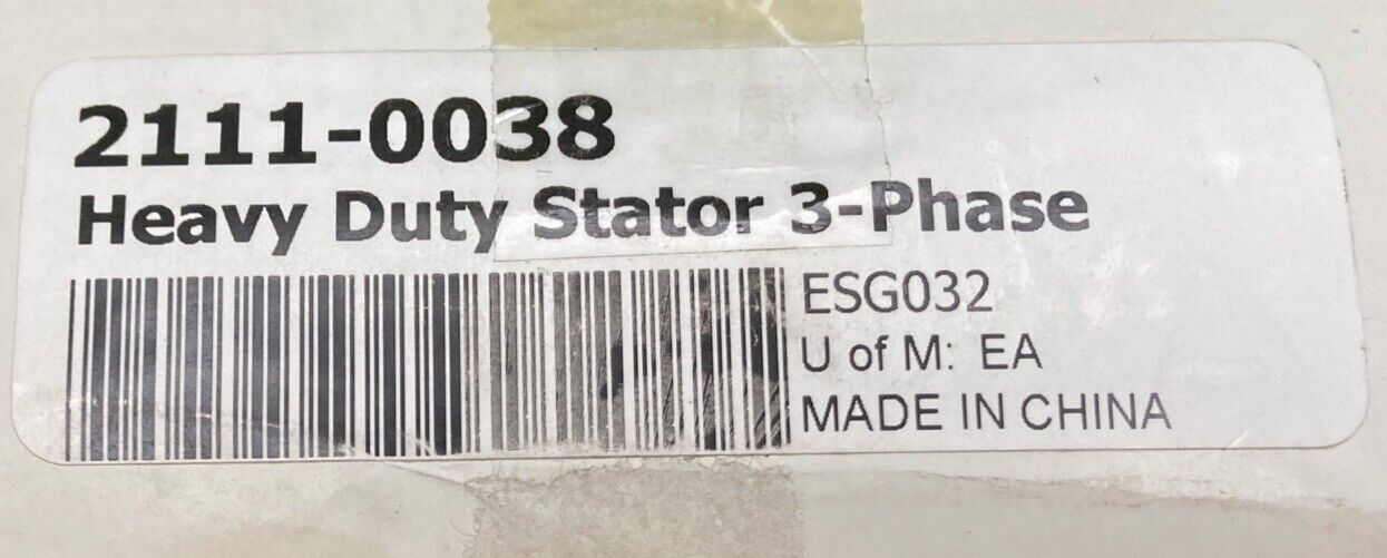 NEW GENUINE ELECTROSPORT ESG032 HEAVY DUTY STATOR 3-PHASE 2111-0038