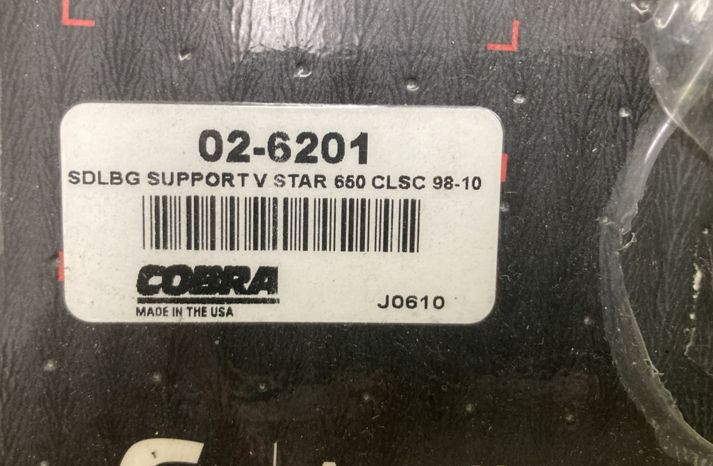 NEW GENUINE COBRA 02-6201 SADDLEBAG SUPPORTS FOR YAMAHA VSTAR