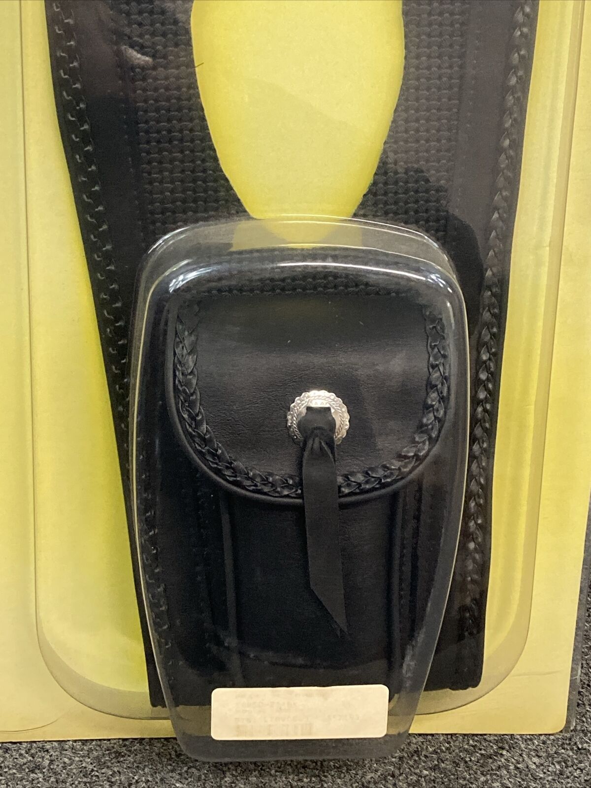 NEW HOPNEL H50-211BK SIGNATURE TUXEDO TIE, BRAIDED GAS TANK DIVIDER WI/ POUCH