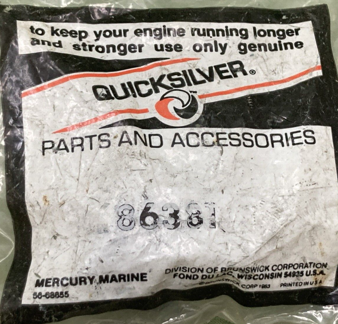 NEW GENUINE MERCURY QUICKSILVER 86381 CHOKE KNOB W/ LOGO