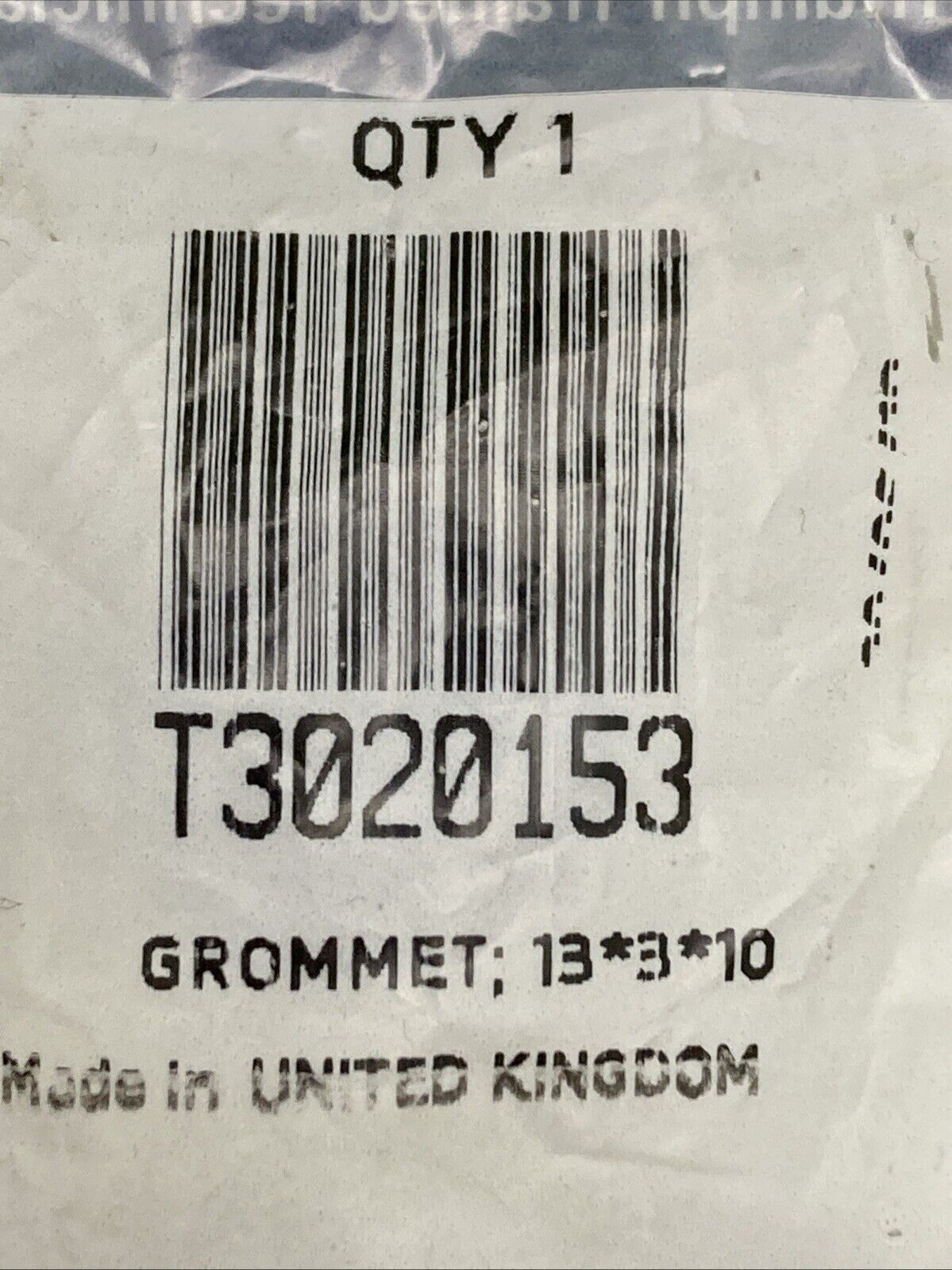 NEW GENUINE TRIUMPH T3020153 Grommet; 13*3*10