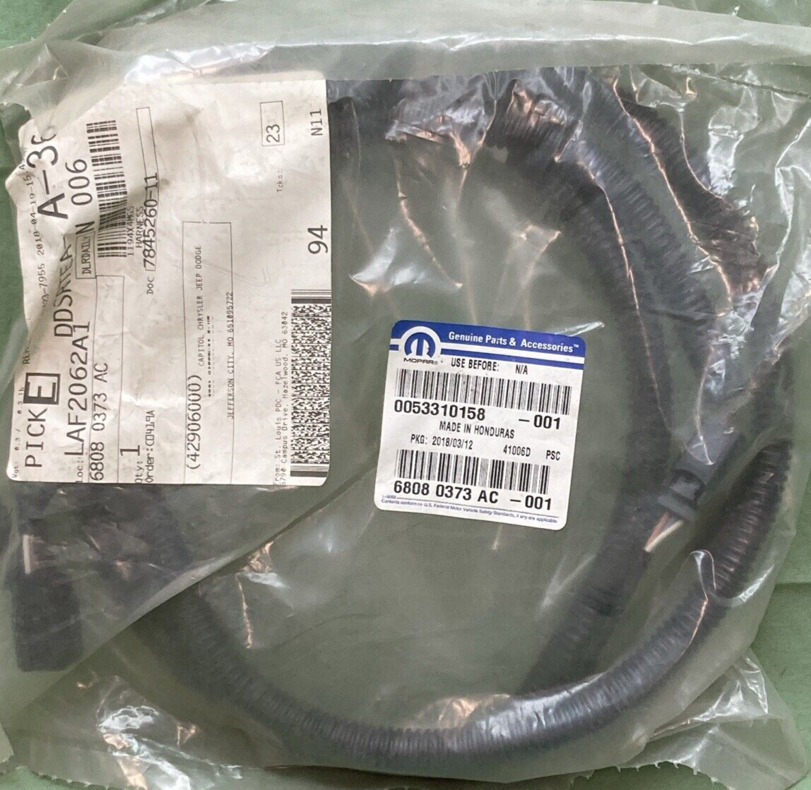 NEW GENUINE MOPAR 68080373AC Rear Fascia Wiring FITS DODGE JEEP