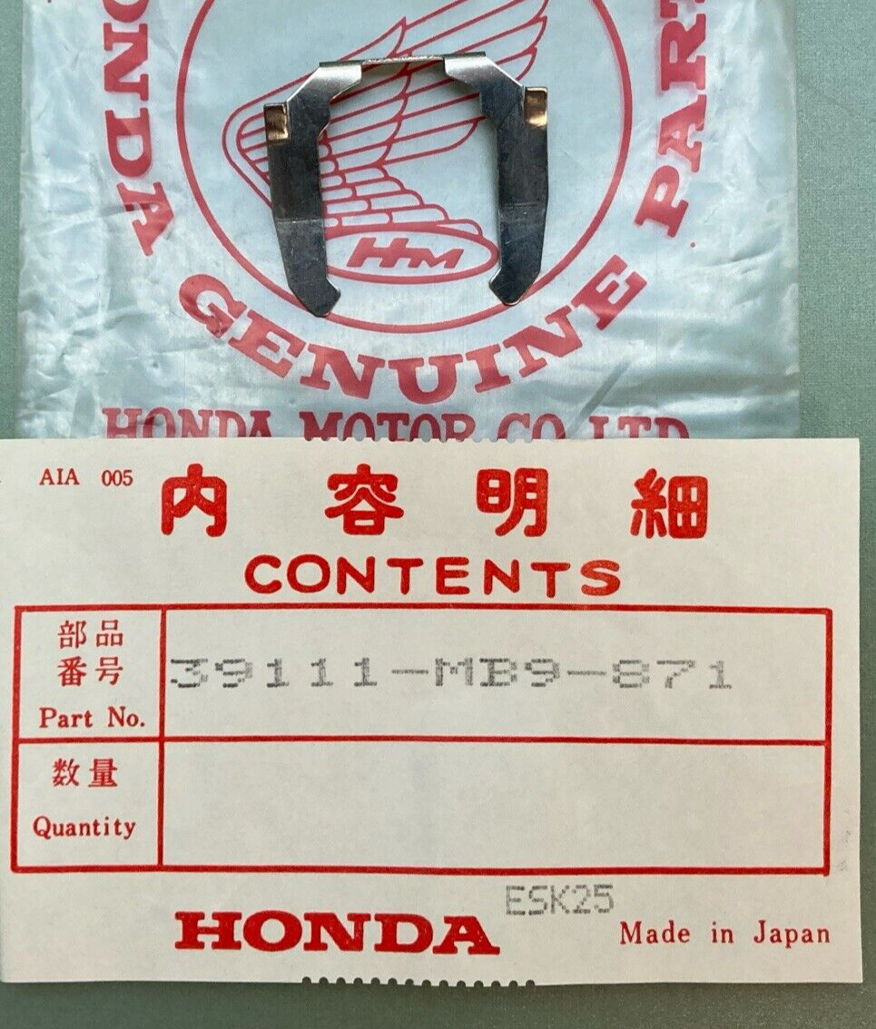 NEW GENUINE HONDA 39111-MB9-871 SPRING, LOCK