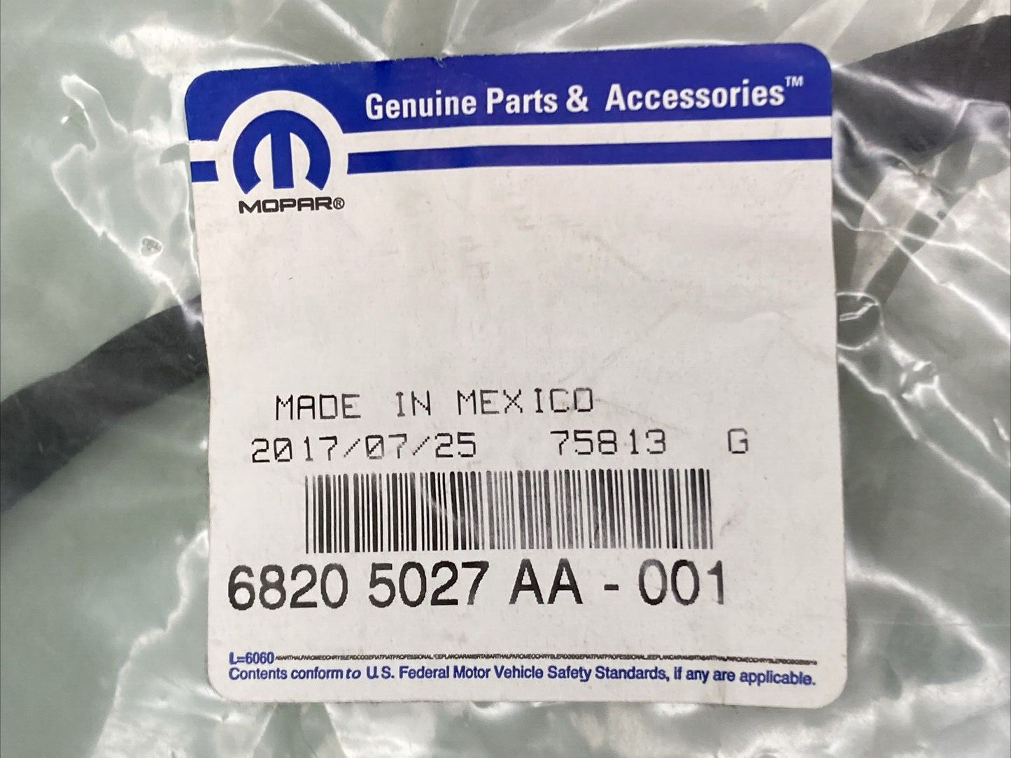NEW GENUINE MOPAR 68205027AA Wiring-Seat Back