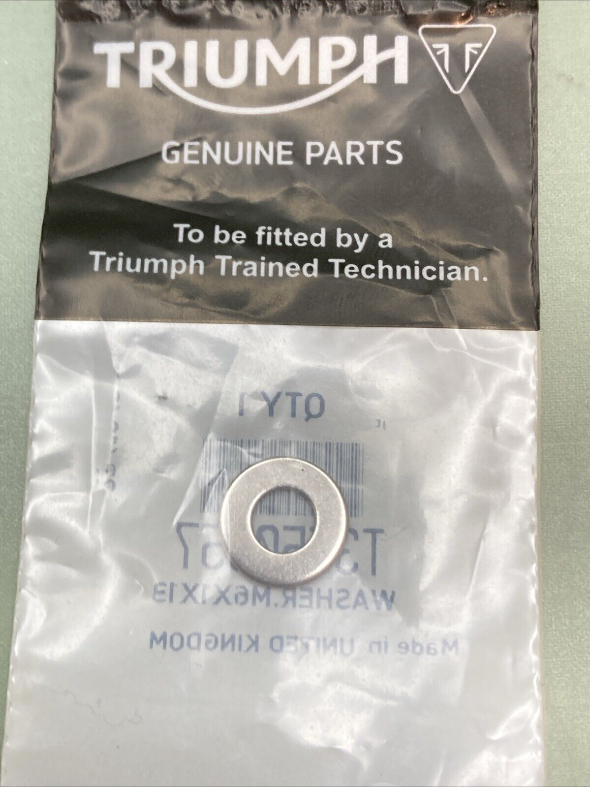 NEW GENUINE TRIUMPH T3550957 WASHER.M6X1X13 Bonneville