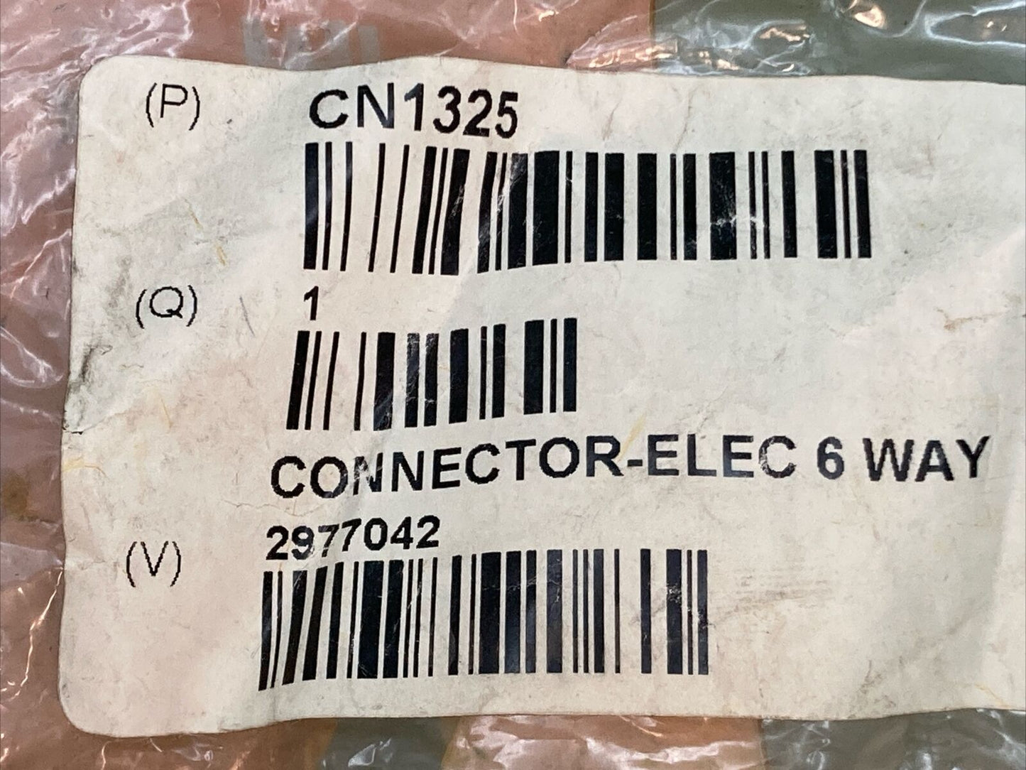 NEW IN LINE CN1325 CONNECTOR SHELL ELEC 6 WAY
