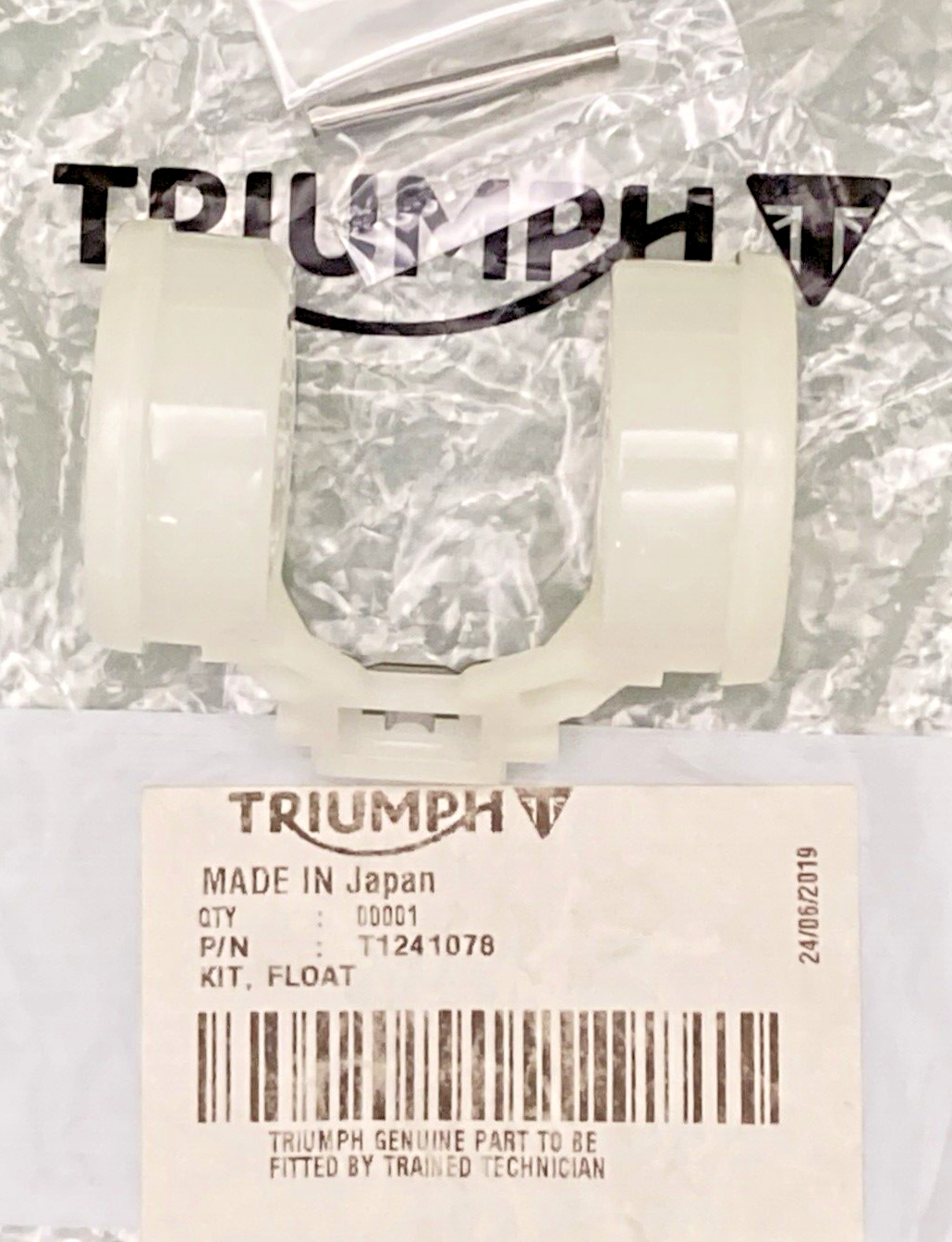 NEW GENUINE TRIUMPHT T1241078 Kit, Float