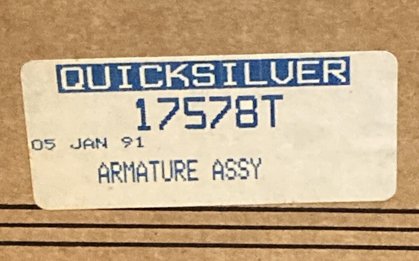 NEW GENUINE MERCURY QUICKSILVER 17578T ARMATURE ASSEMBLY
