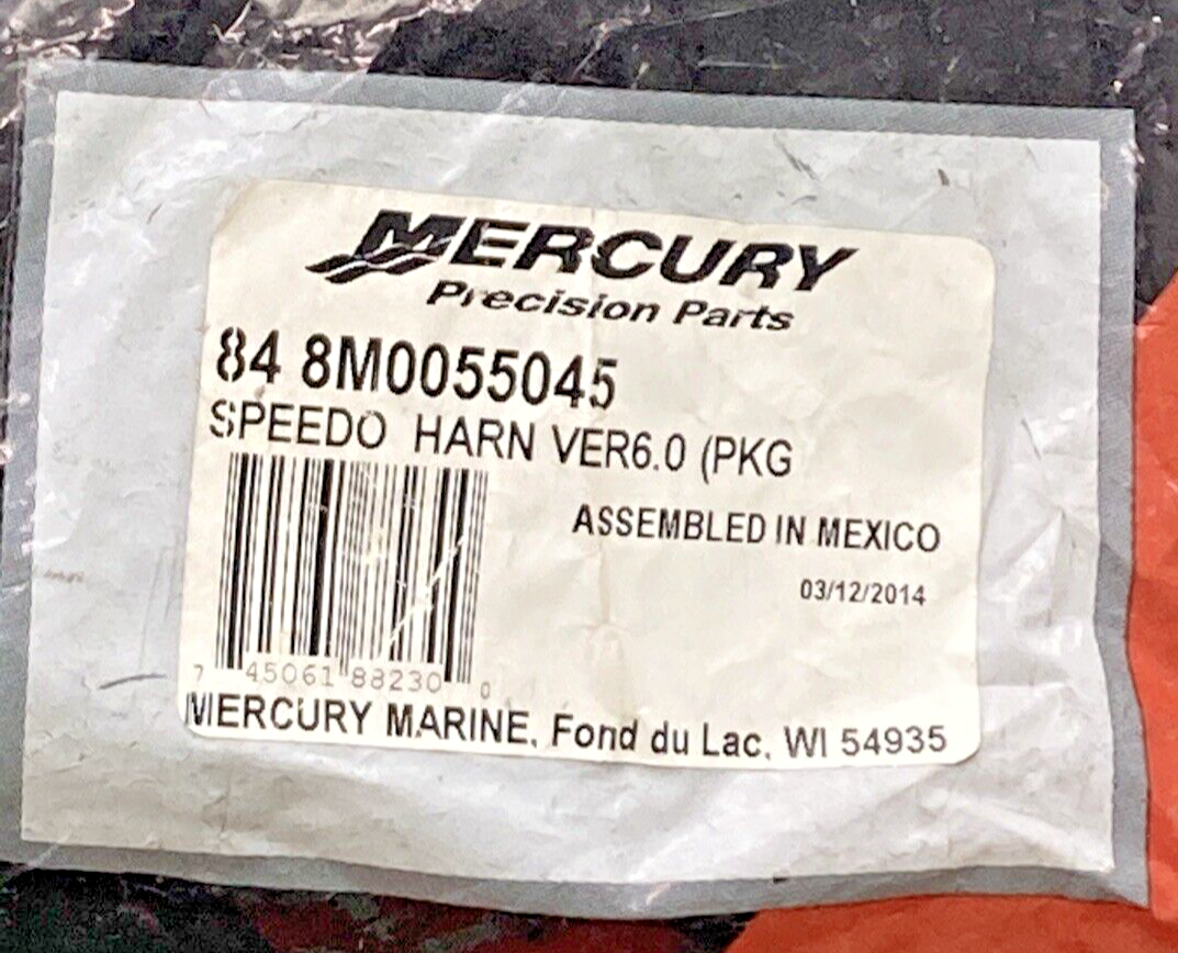 NEW MERCURY QUICKSILVER 848M0055045 SPEEDO HARN VER 6.0