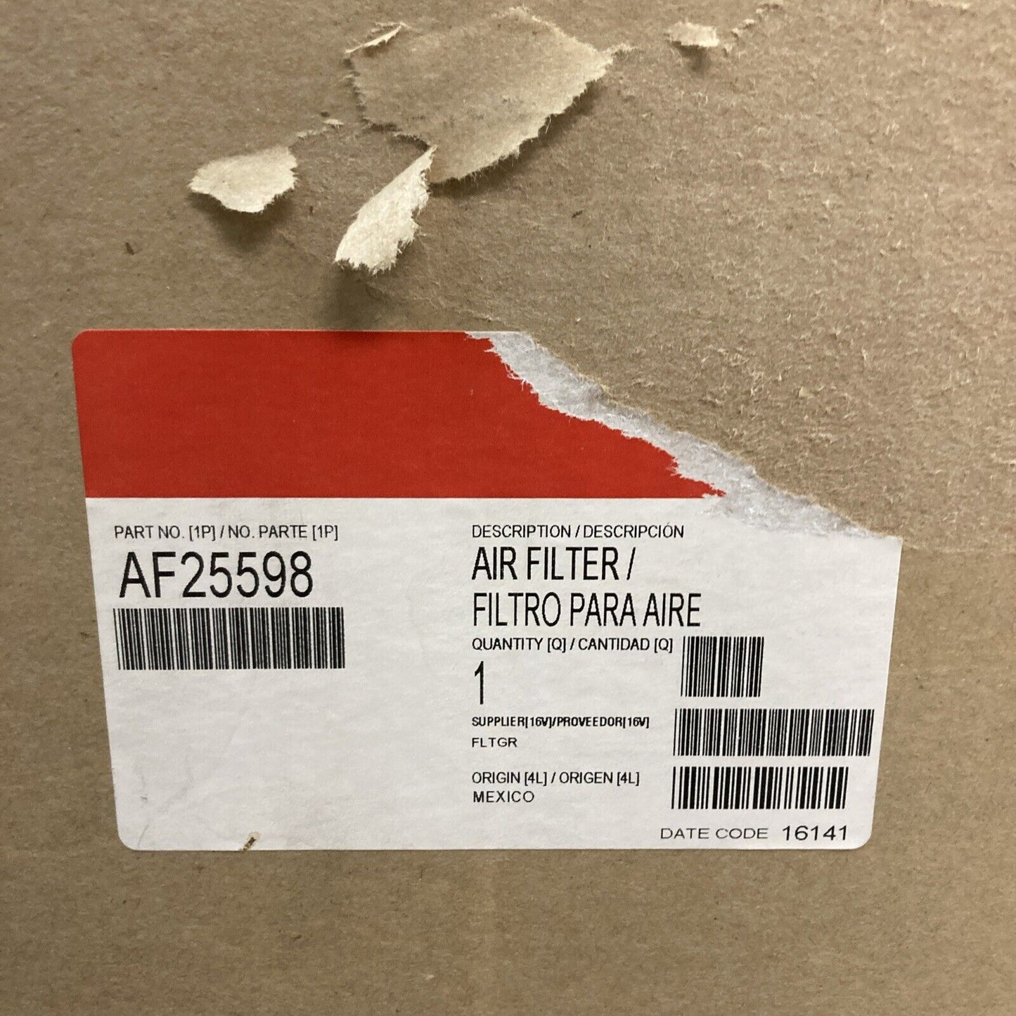 NEW GENUINE FLEETGUARD AF25598 AIR FILTER
