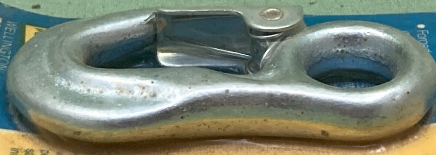 NEW GENUINE WELLINGTON 11456 SNAP HOOK SPRING CLOSURE MALLEABLE IRON 3/4" ID EYE