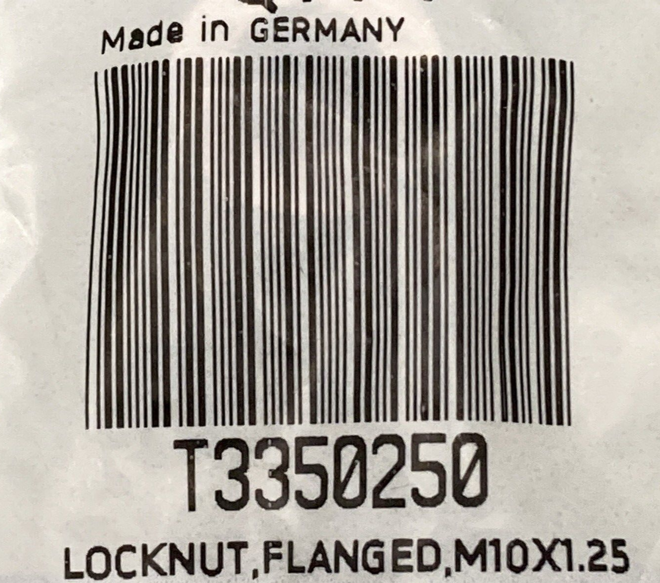 NEW GENUINE TRIUMPH T3350250 Locknut, Flanged, M10Z1.25
