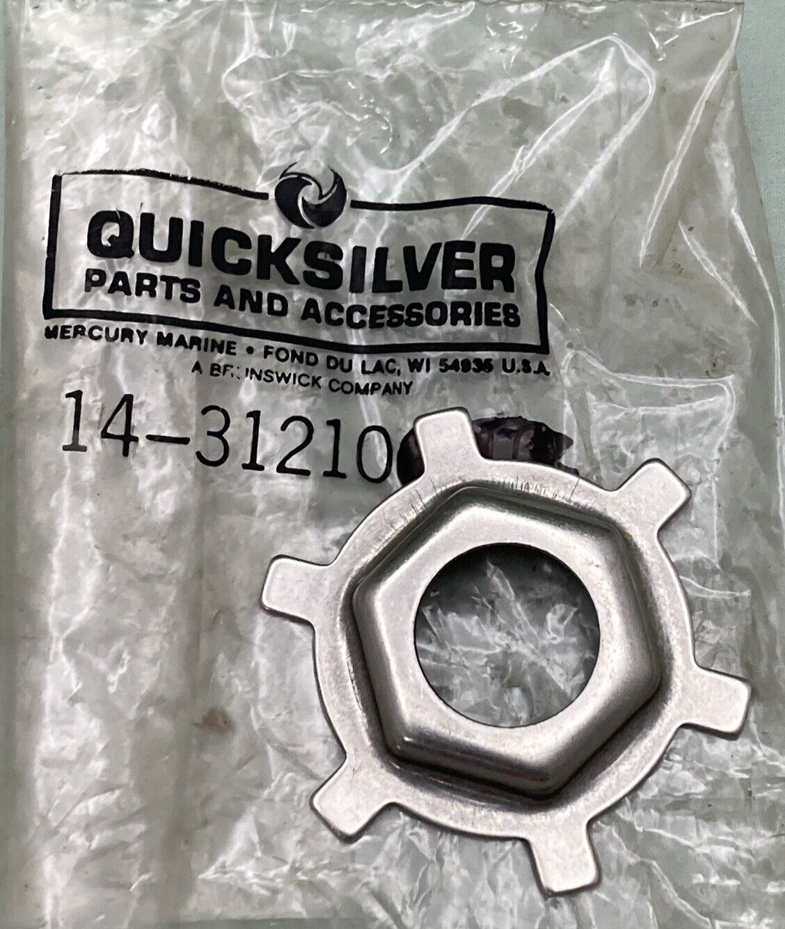 NEW GENUINE MERCURY QUICKSILVER 14-31210 TAB WASHER G HSNG OUTBOARD 80-135HP