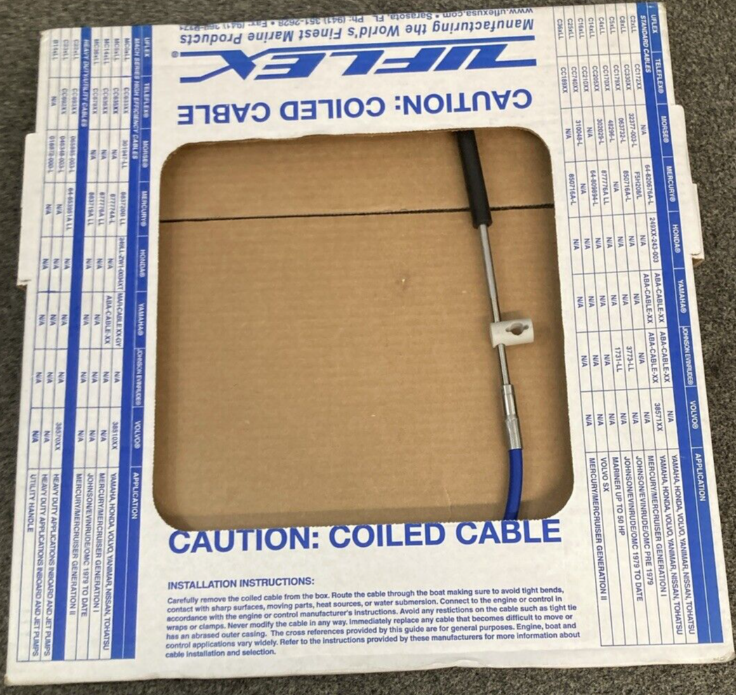 NEW GENUINE UFLEX MACH36X10 CONTROL CABLE 10' FOR MERCURY MARINE