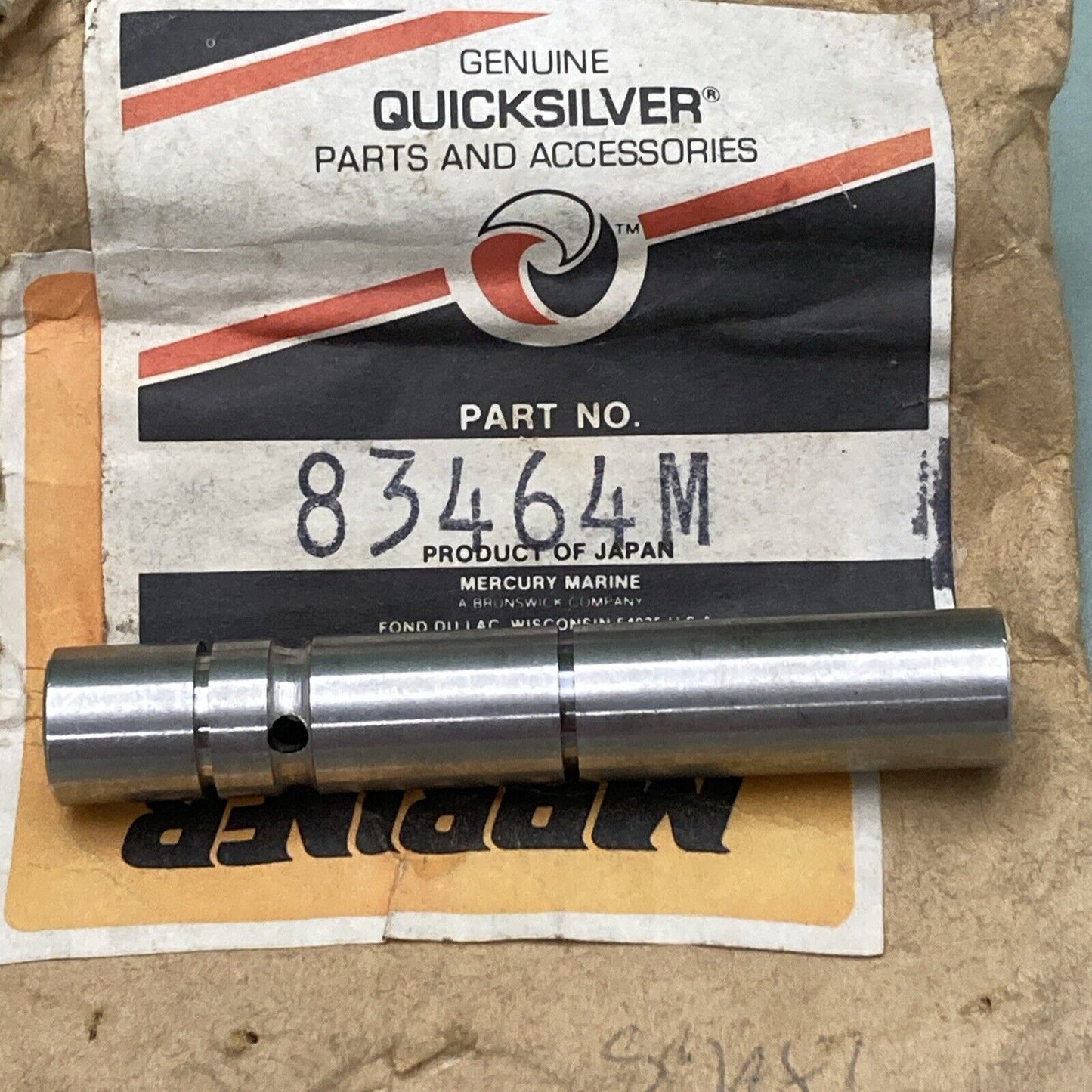 NEW GENUINE MERCURY QUICKSILVER 83464M SHAFT TILT LEVER PIN OUTBOARD 40HP