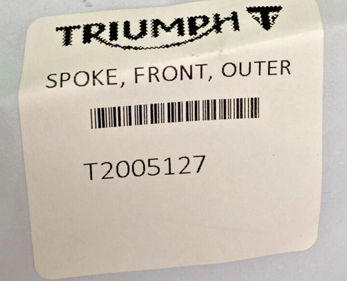 NEW GENUINE TRIUMPH T2005127 Spoke, Front, Outer
