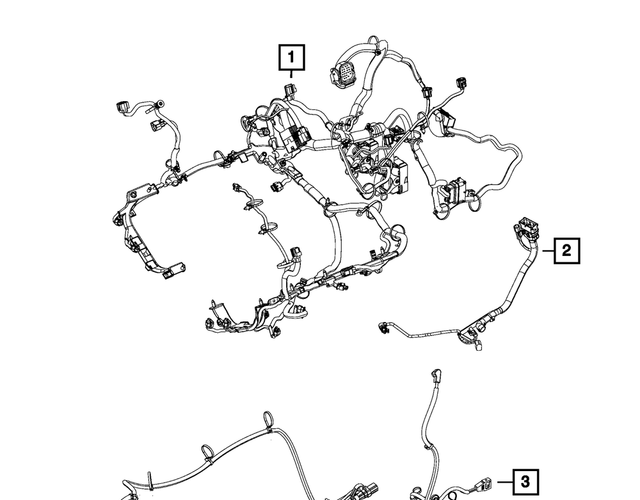 NEW GENUINE MOPAR 68259225AA Engine Wiring FITS 2014-2017 Ram