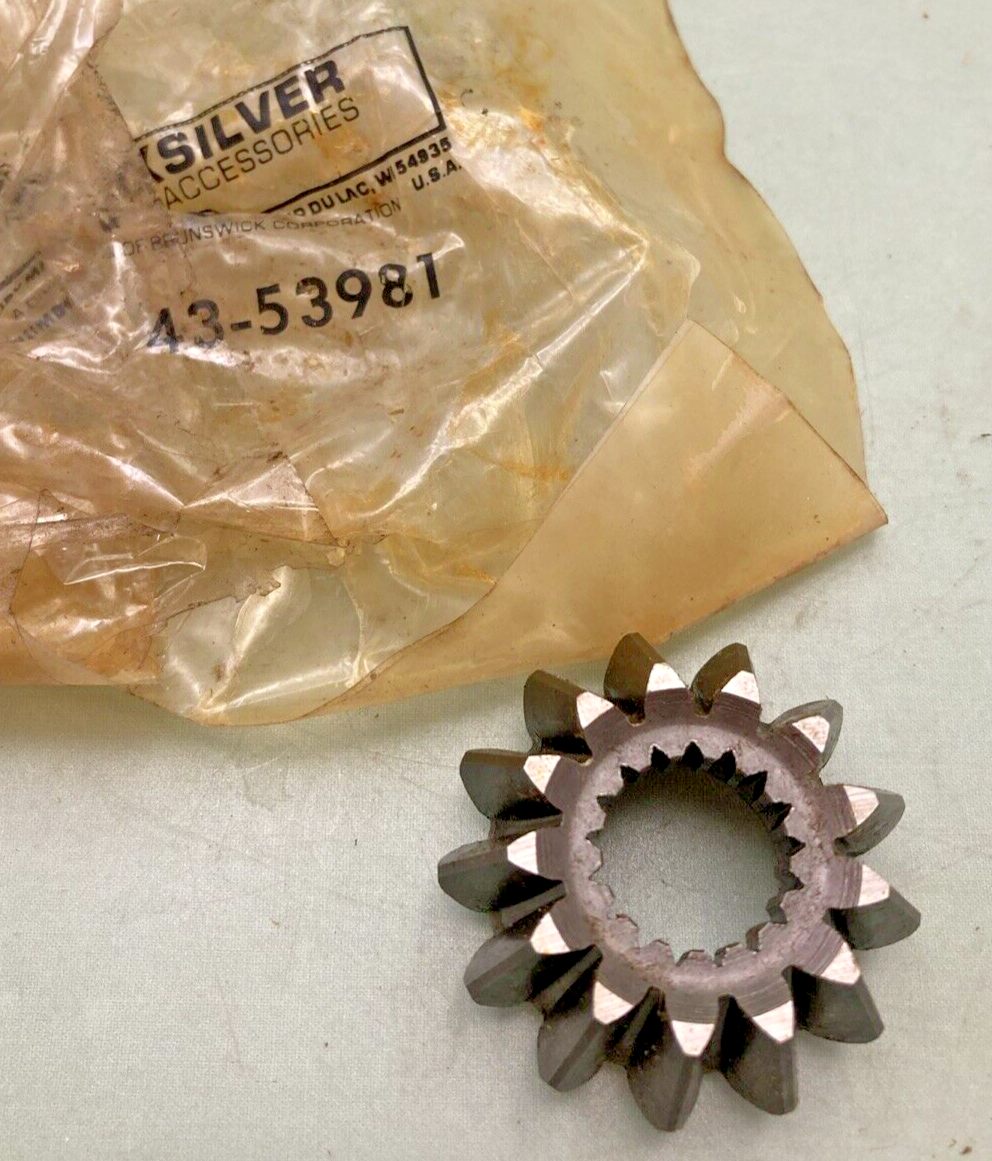 NEW GENUINE MERCURY QUICKSILVER 43-53981 GEAR, PINION, DRIVE SHAFT