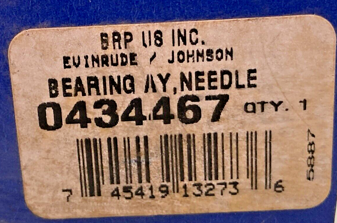 NEW GENUINE EVINRUDE JOHNSEN 0434467 NEEDLE BEARING ASSEMBLY