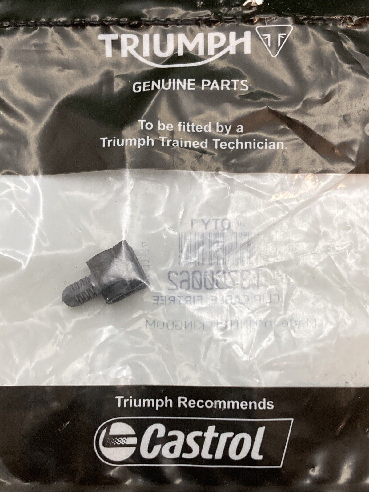 NEW GENUINE TRIUMPH T3700062 Clip Cable, Firtree Bonneville Bobber