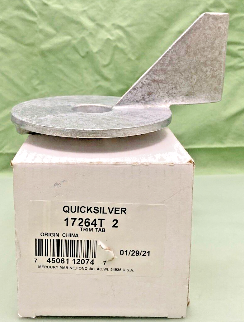 NEW GENUINE QUICKSILVER MERCURY MARINE 17264T2 GEAR HOUSING TRIM TAB