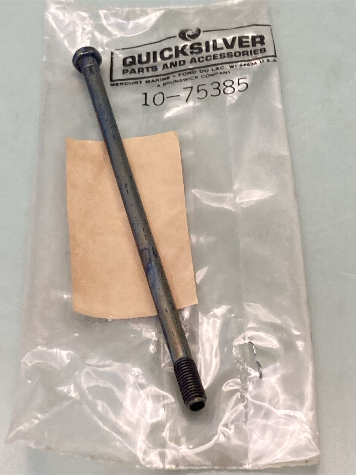 NEW GENUINE MERCURY QUICKSILVER 10-75385 THRU BOLT