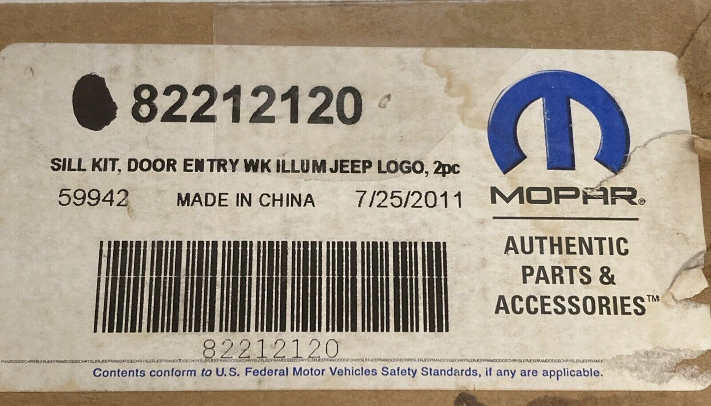 NEW GENUINE MOPAR 82212120 Door Sill Guards Kit 2011-2022 Jeep
