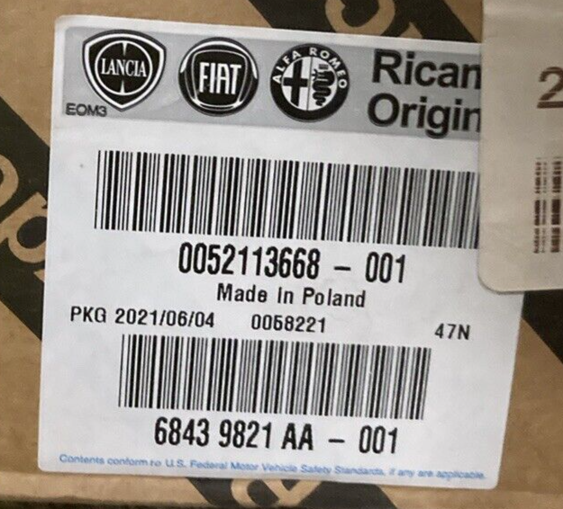 NEW GENUINE MOPAR 68439821AA Rack And Pinion Gear FITS JEEP FIAT