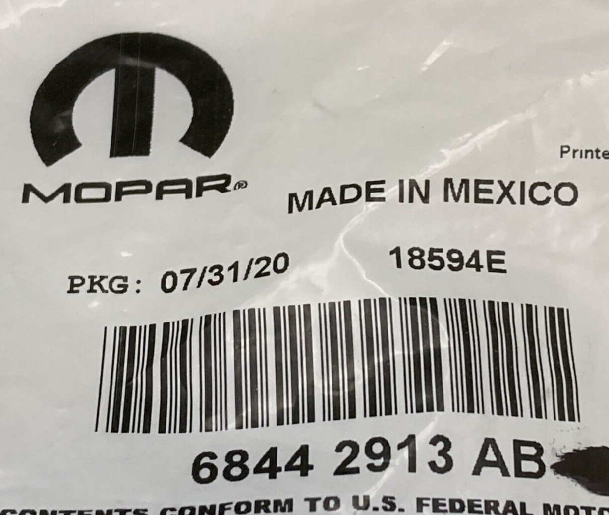 NEW GENUINE MOPAR 68442913AB Integrated Key Fob Transmitter 2019-2023 Ram 1500