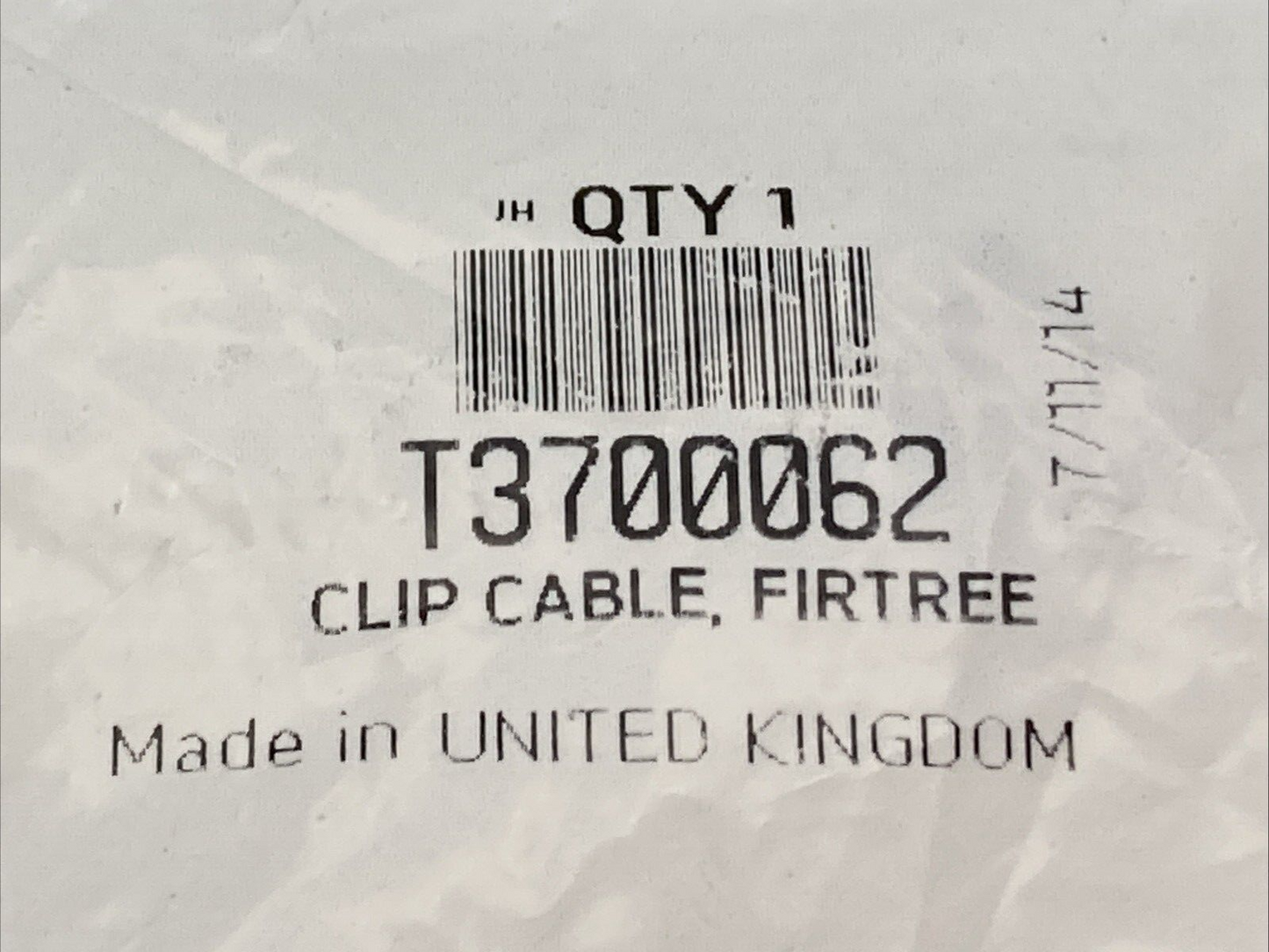 NEW GENUINE TRIUMPH T3700062 Clip Cable, Firtree Bonneville Bobber