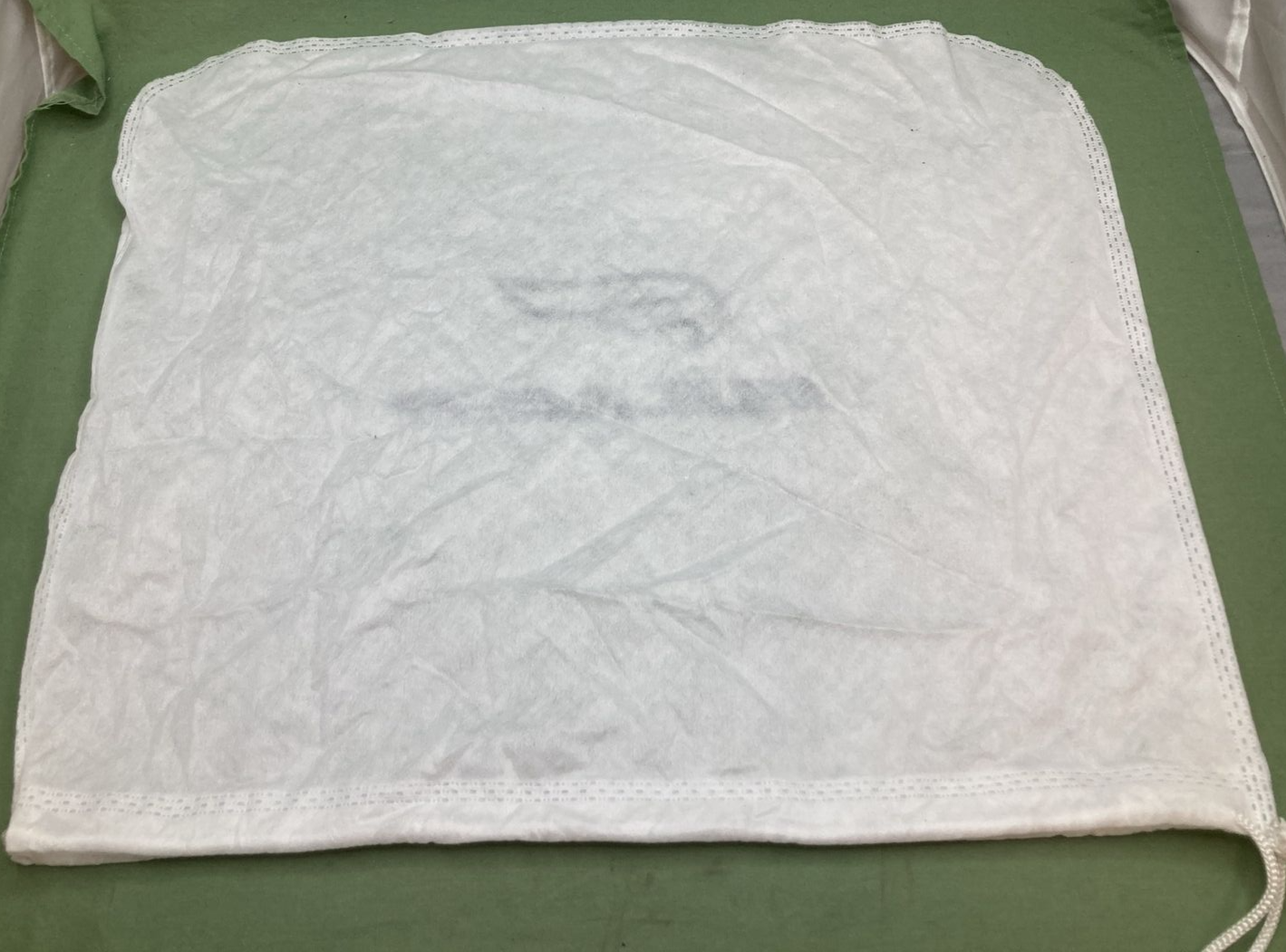 QTY 3 NEW GENUINE FULMER HELMET BAG MUSLIN COTTON W/ DRAWSTRING