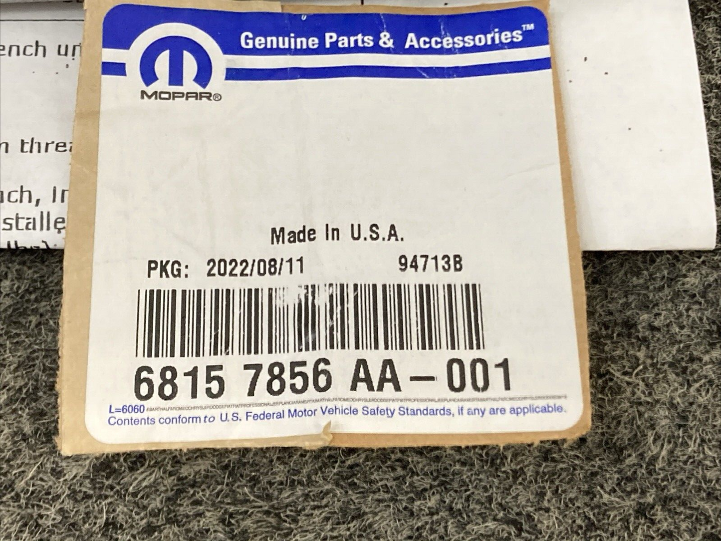 NEW GENUINE MOPAR 68157856AA Kit-Inner End