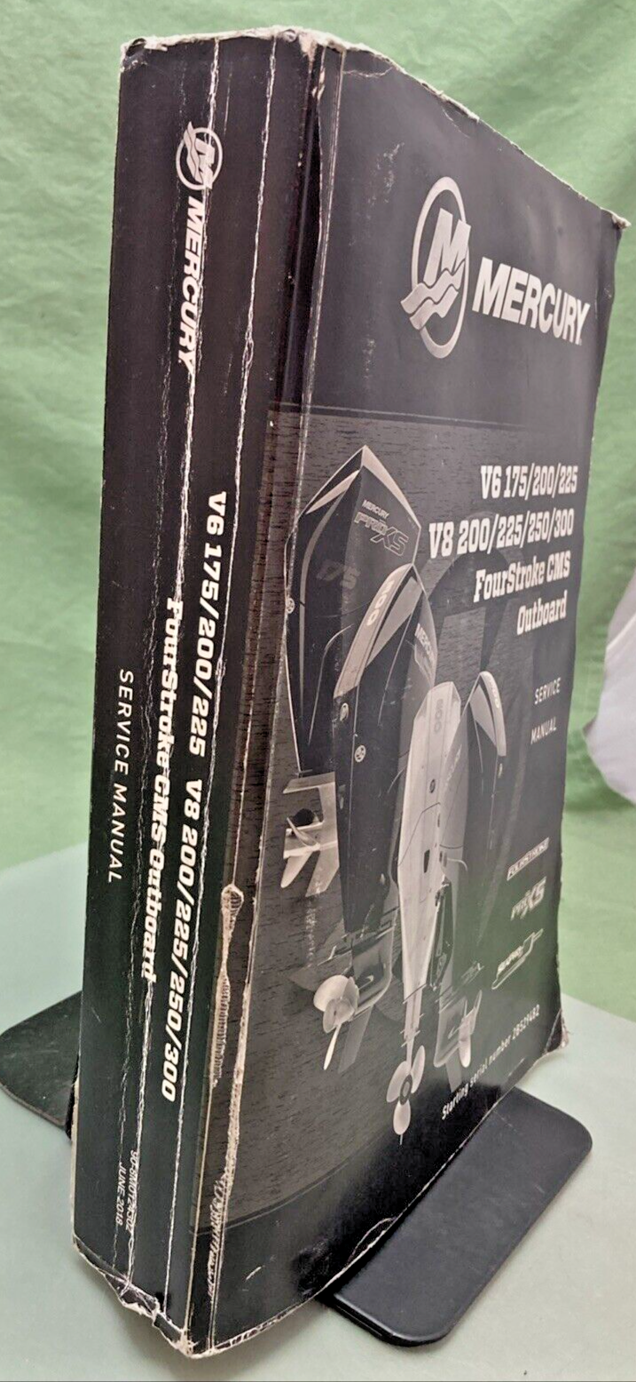 GENUINE MERCURY 90-8M0124302 V6, V8 FOURSTROKE CMS OUTBOARD SERVICE MANUAL 2018