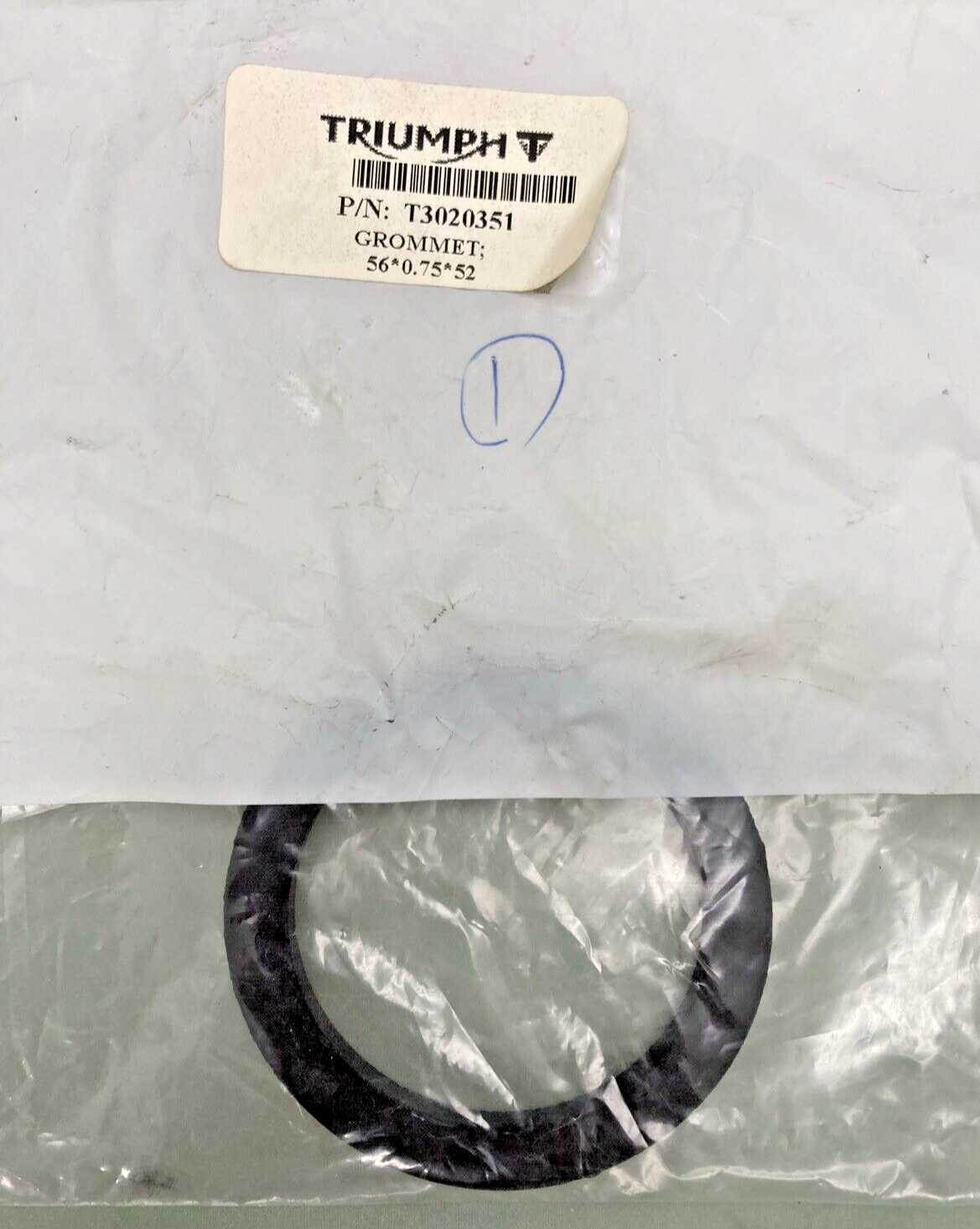 NEW GENUINE TRIUMPH T3020351 Grommet, 56X0.75