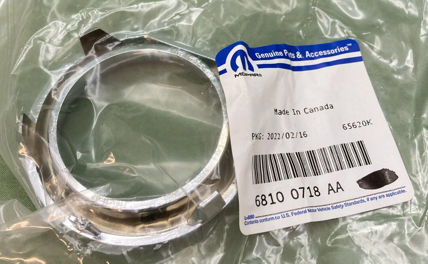NEW GENUINE MOPAR 68100718AA Fog Lamp Bezel Trim Ring 2011-2016