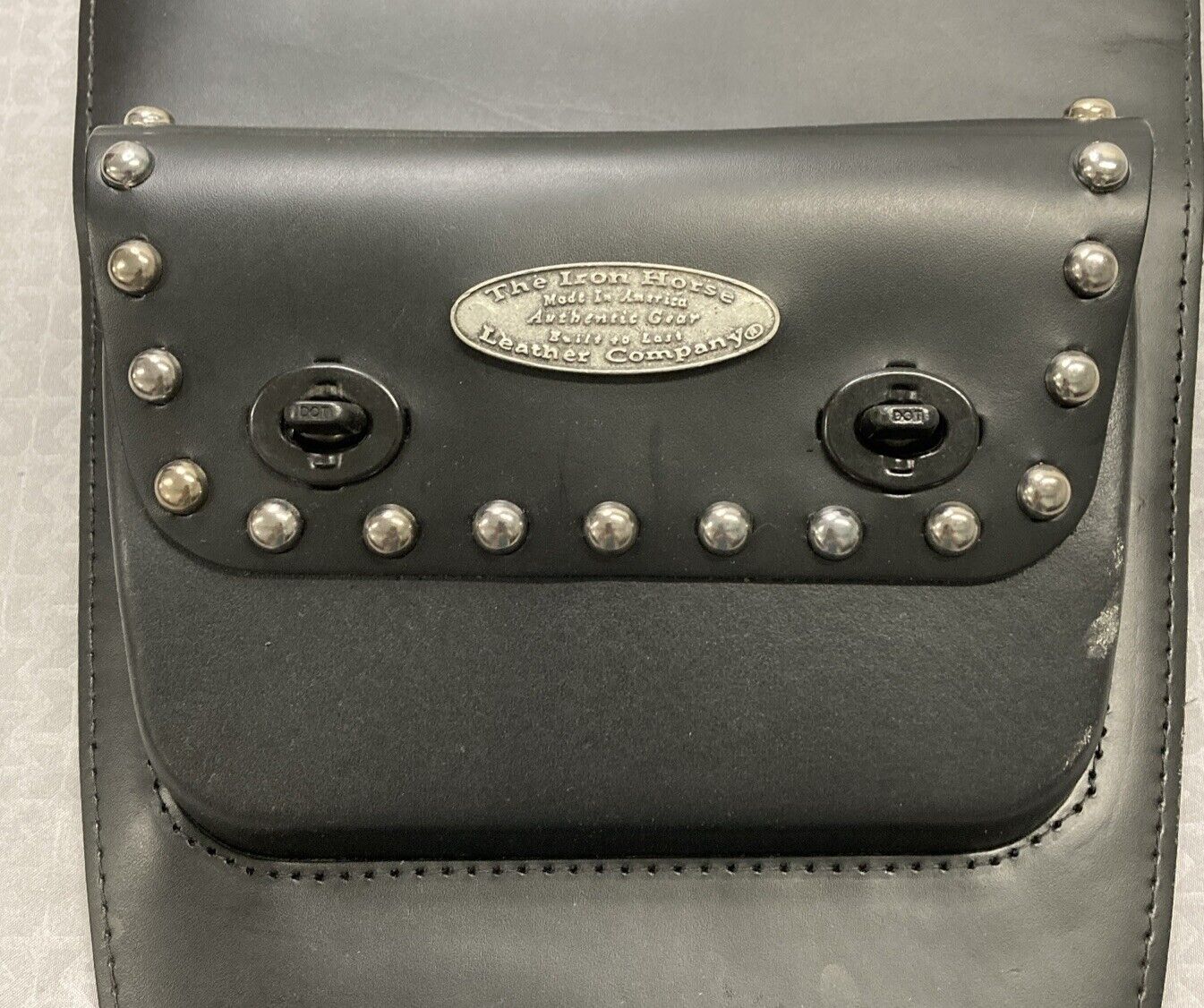NEW IRON HORSE LEATHER CO 59133-00 DOW STUDDED TANK PANEL KAWASAKI