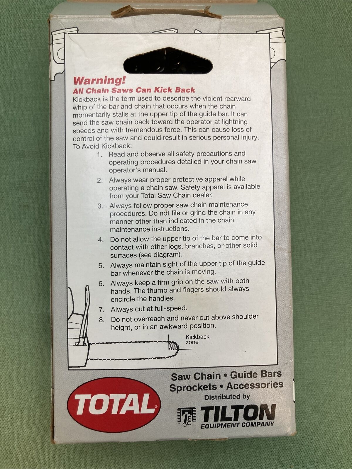 NEW GENUINE TOTAL NT988PC-60L 16" CHAINSAW CHAIN 3/8 .058GA 60DL