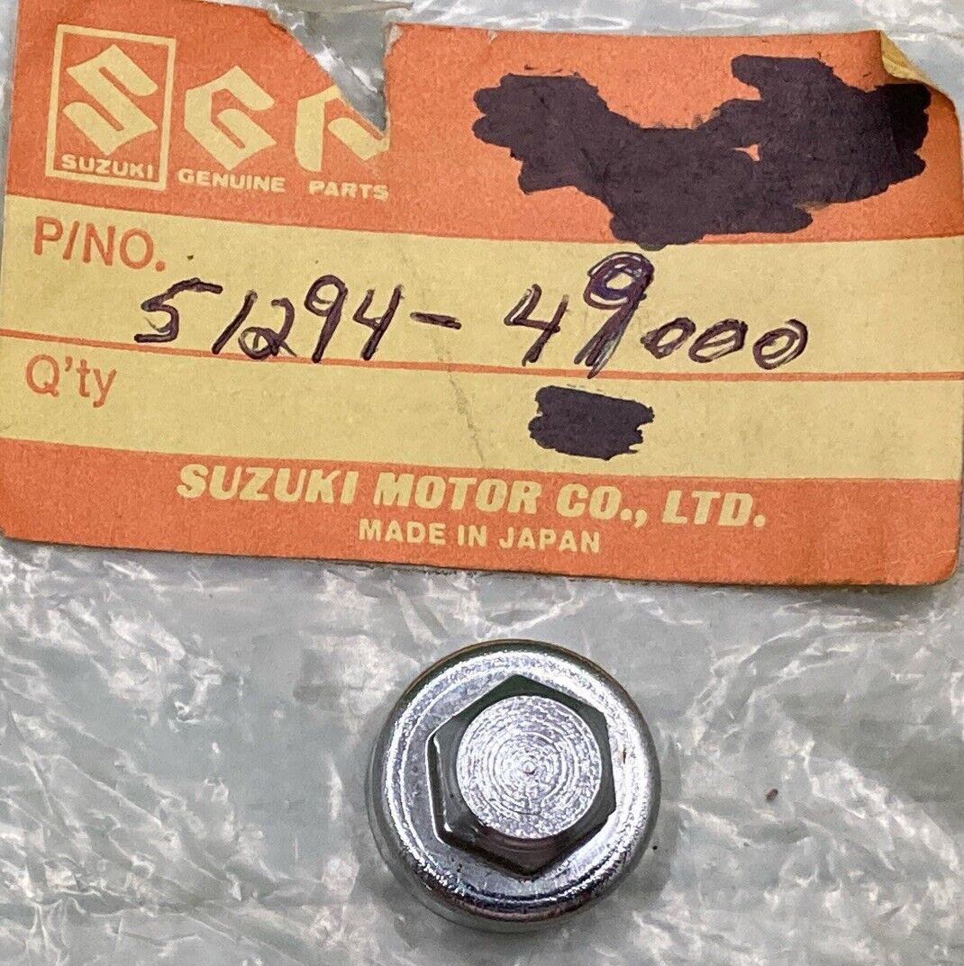 NEW GENUINE SUZUKI 51294-49000 FRONT FORK CAP, VALVE