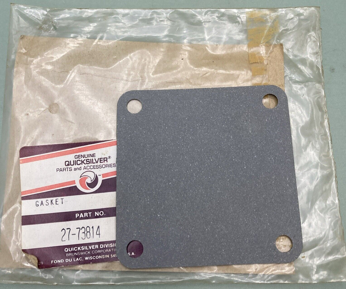 QTY 5 NEW GENUINE MERCURY QUICKSILVER 27-73814 GASKET END CAP EXH MAN 181 CID