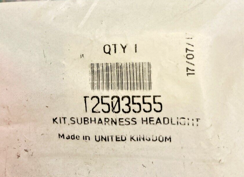 NEW GENUINE TRIUMPH T2503555 Kit, Subharness, Rh Sw/housing
