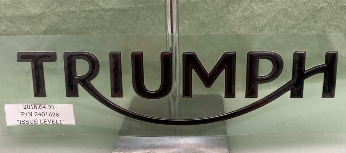 NEW GENUINE TRIUMPH T2401628 Tank Badge Kit, 140MM