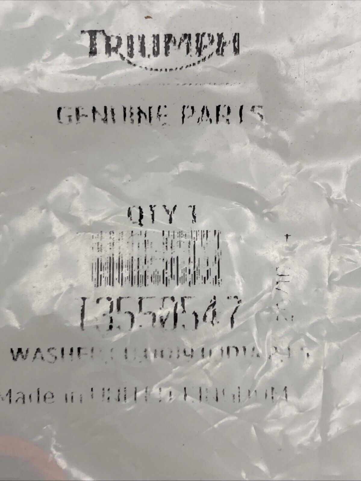 NEW GENUINE TRIUMPH T3550547 Washer, Cu, OD19.0, ID14.2, 1.5