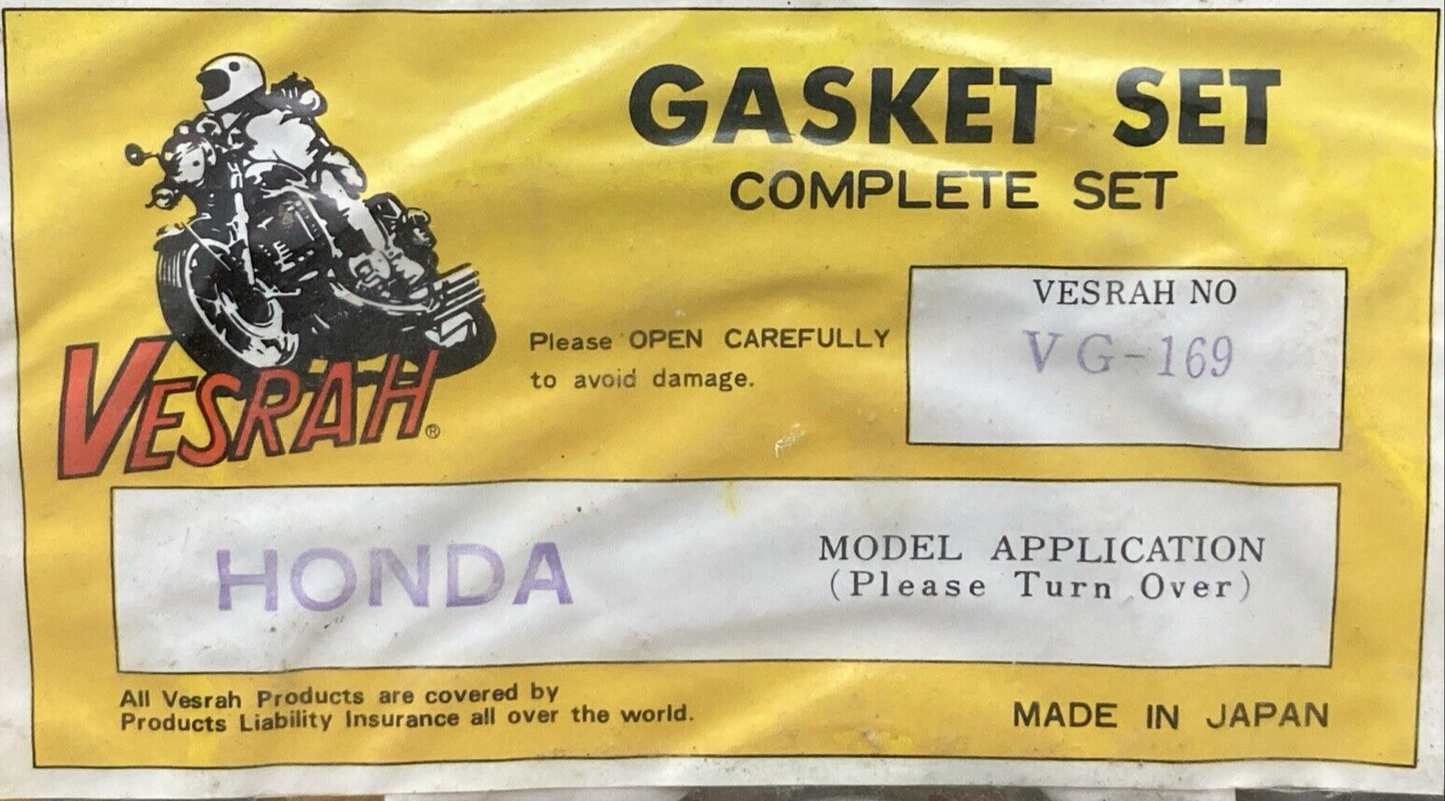 NEW VESRAH VG-169 GASKET KIT FITS HONDA INCOMPLETE SEE PHOTOS