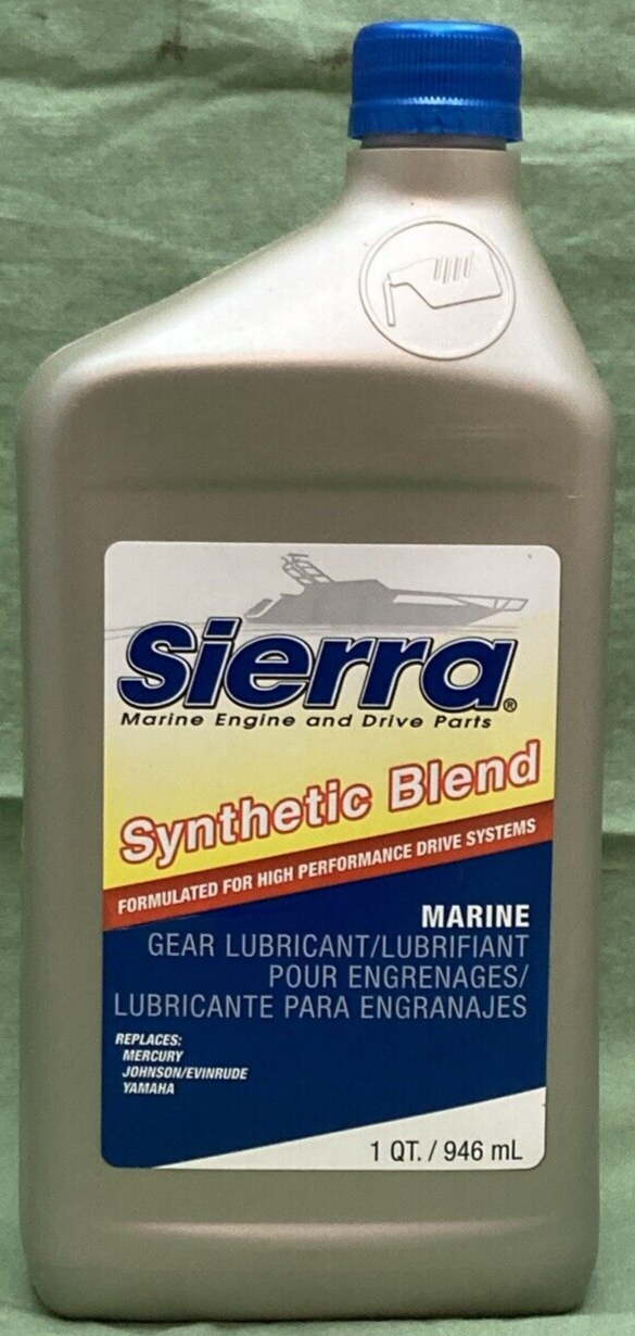 NEW GENUINE SIERRA 18-9650-2 MARINE GEAR LUBRICANT SYNTHETIC BLEND 1qt.