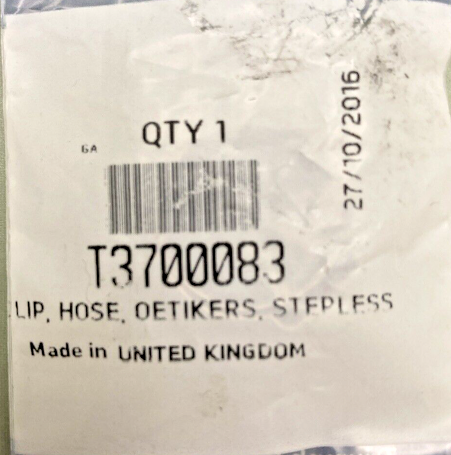 NEW GENUINE TRIUMPH T3700083 Hose, Oetikers, Stepless